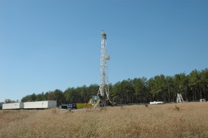 Drilling in progress, Harrison County